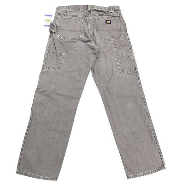 Dickies Carpenter Pants Gray Mens 36X34 Duck Canvas Workwear Normcore Rugged - Picture 1 of 15